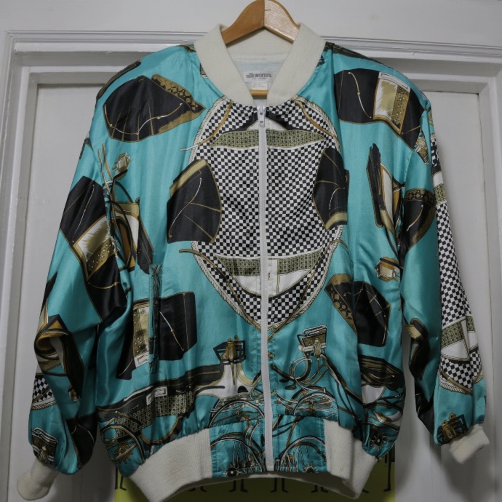 Vintage Silkworm Windbreaker Bomber Jacket